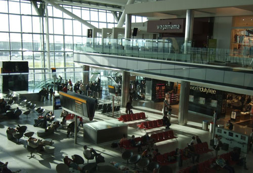 airport waiting areas