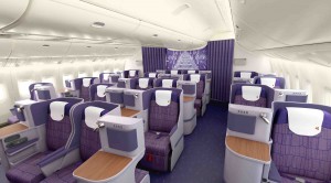 Business Class seats on Thai Airways 