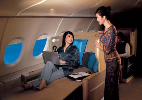 Business Class nonstop flights to Singapore