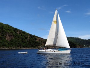 Manning Sailboat in the Caribbean